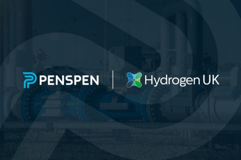 The Penspen and Hydrogen UK logos on a dark background.