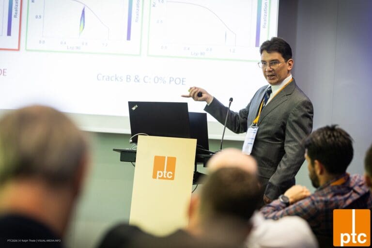 Ronald Diaz Ortega presenting at the 2026 Pipeline Technology Conference in Berlin, Germany